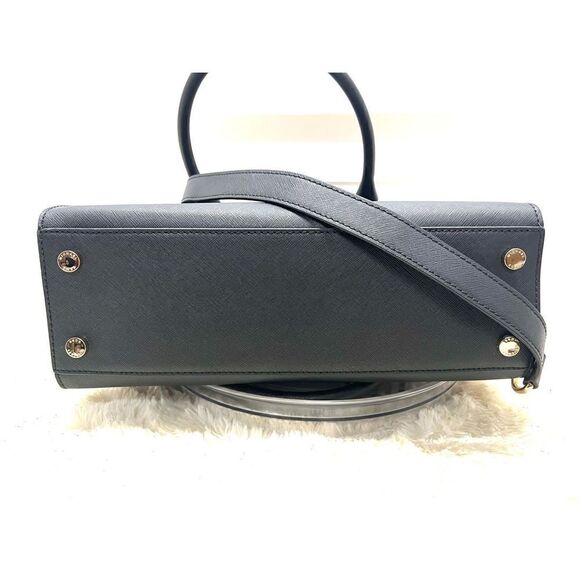 🎁🎊NWT! Michael Kors HAMILTON East West Satchel Handbag Black Msrp:298.00 - Picture 7 of 10